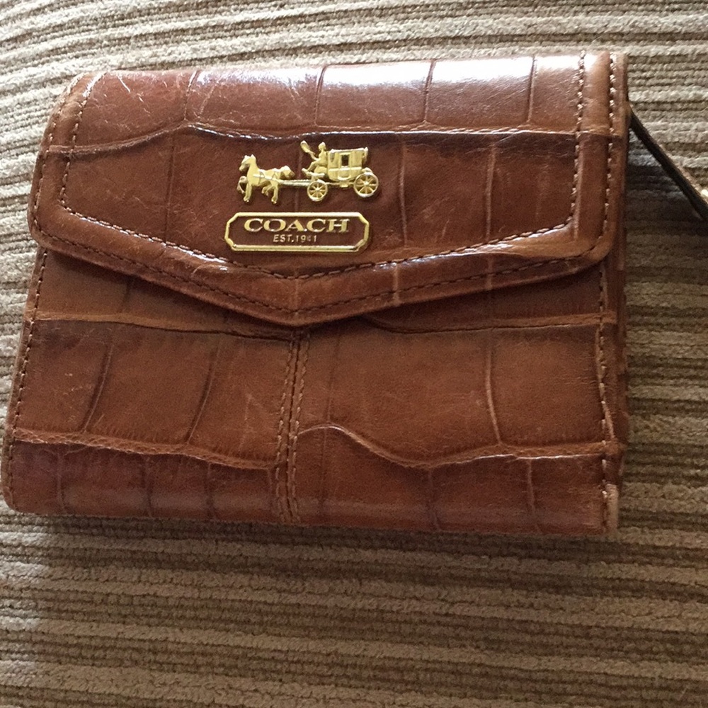 Coach alligator wallet